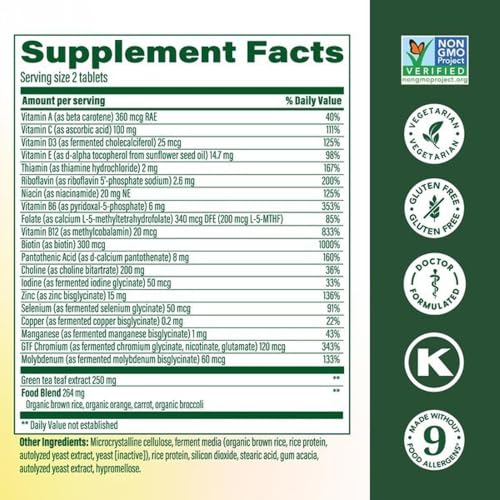 MegaFood Advanced Multivitamin for Women 55+ Doctor Formulated, 60 Tablets - image 3