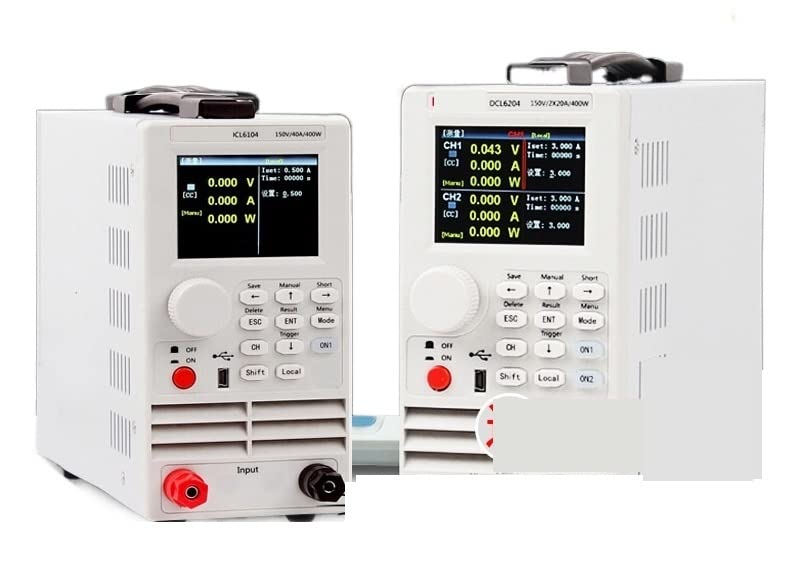 6204 Dual Channel DC Electronic Load Tester LED Drive Power Battery Load Meter 400W High Precision(6204)