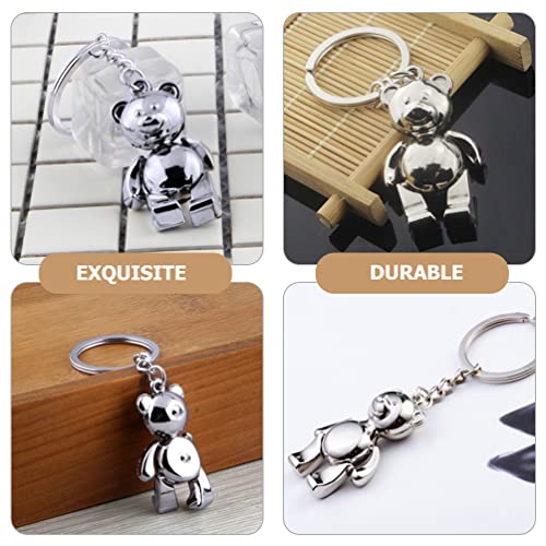 Lifkome 3Pcs Bear Keychain Gift Women Men Funny Animal Keyring Cute Metal Bear Keychain Limbs Removable Bear Keyring Creative Handmade Bear Key Chain Metal Car Key Chain #TOP3