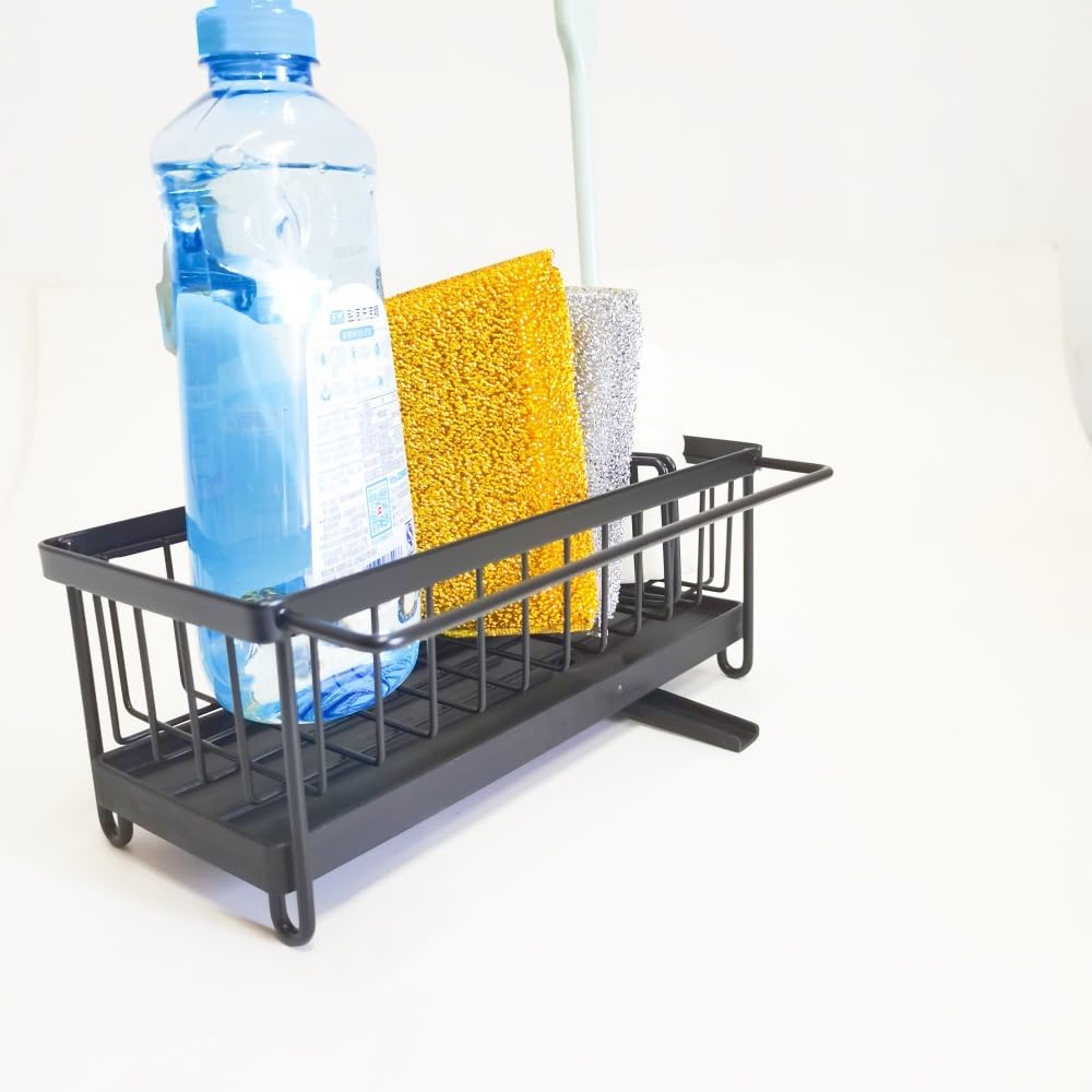 Estante de almacenamiento de vajilla, estantes de jabón y esponja de cocina, estantes de almacenamiento de fregadero de cocina, estantes de almacenamiento ordenados para fregadero de cocina, estantes