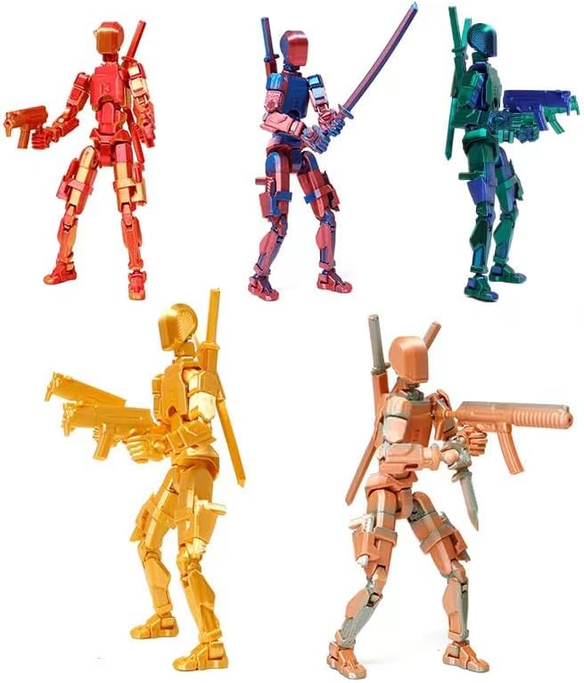 FoxVilla T13 Action Figures with various weapons and accessories