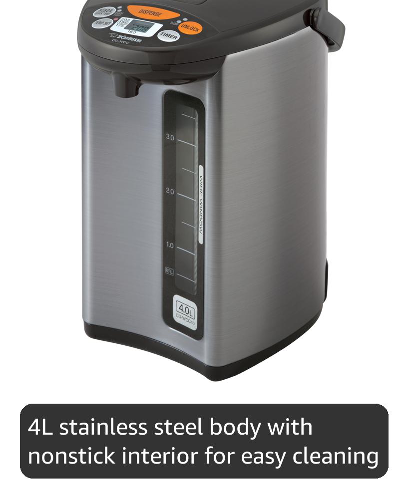 Amazon.com: Zojirushi Micom Water Boiler and Warmer (135 oz. / 4L 