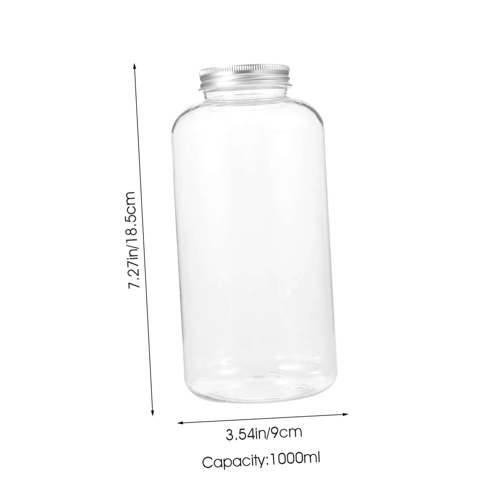 Alipis Large Capacity Portable Juice Bottle Empty Beverage Container with Cap for Drinks Milk Juice and Milk Tea Lightweight and Leak Resistant Design