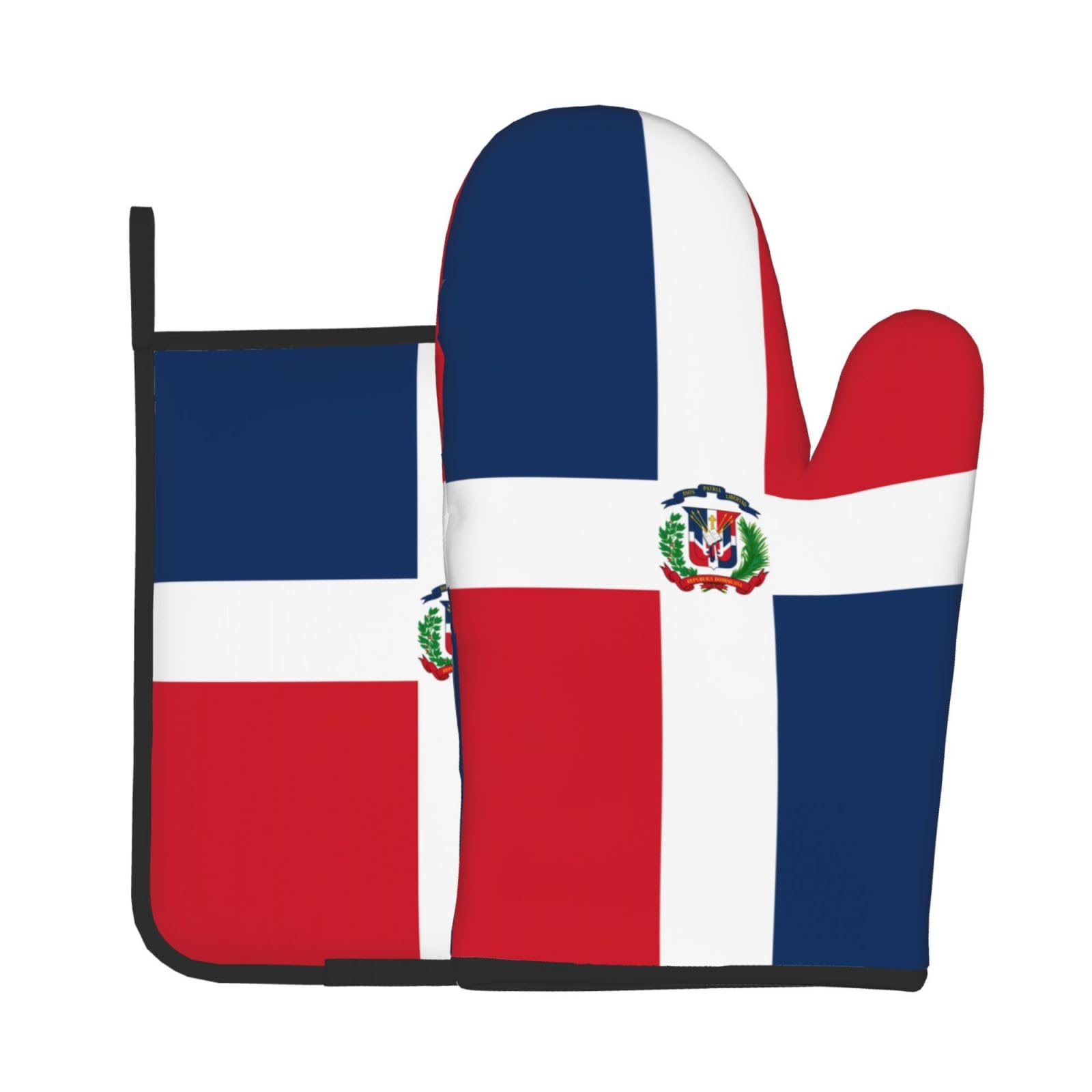 Oven Mitts and Potholders Set of 2 for Kitchen Baking Cooking GrayDominican Republic Thick and Durable