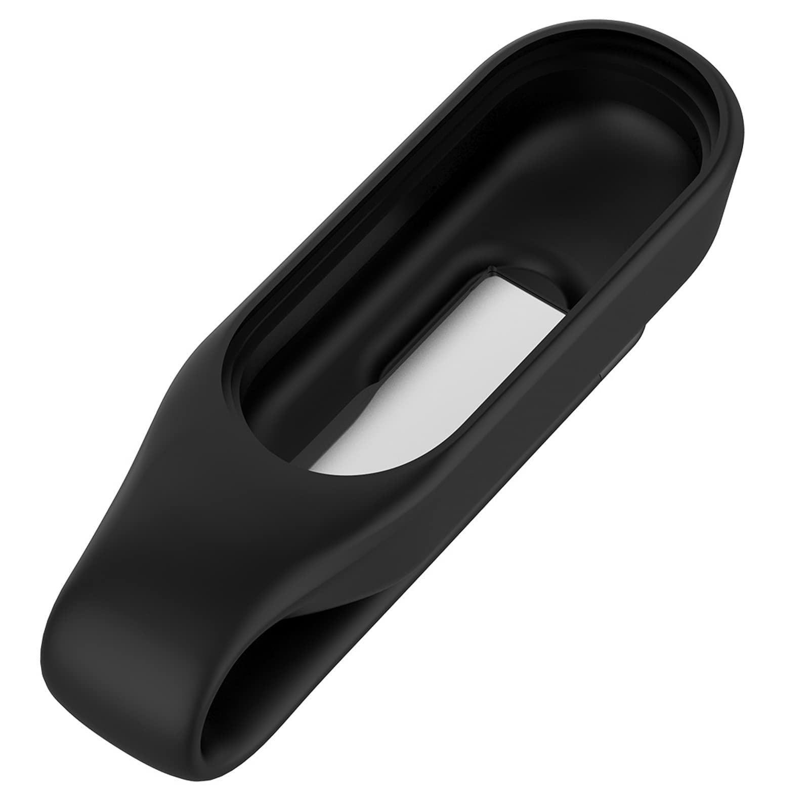 Disscool Anti Drop Clip Compatible with Xiaomi Mi Band 7 Silicone Case Protective Shell Shockproof Soft and Durable for Man Woman Compatible with Xiaomi Mi Band 7 NFC(Black)