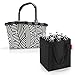 Reisenthel Set Carrybag Plus - Cesta de la compra, diseño de cebra