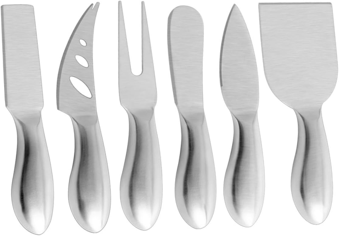 Luxshiny 1 Set 6 Pcs Stainless Steel Cheese and Butter Slicer Ergonomic Kitchen Gadgets for Easy Cheese Cutting and Spreading and Compact Design for Effortless Use Luxshiny 1 Set 6 Pcs Stainless Steel Cheese and Butter Slicer Ergonomic Kitchen Gadgets for Easy Cheese Cutting and Spreading and Compact Design for Effortless Use