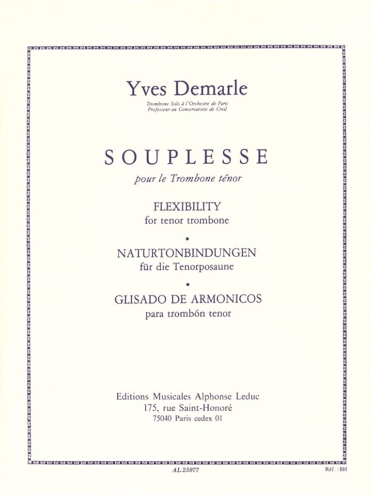 Souplesse pour le Trombone ténor : exercices de flexibilité des lèvres