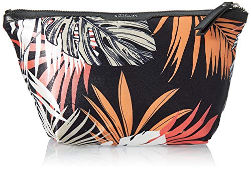 s.Oliver (Bags) Kosmetiktasche, Neceser. para Mujer, 99a1 Gris Negro, 1