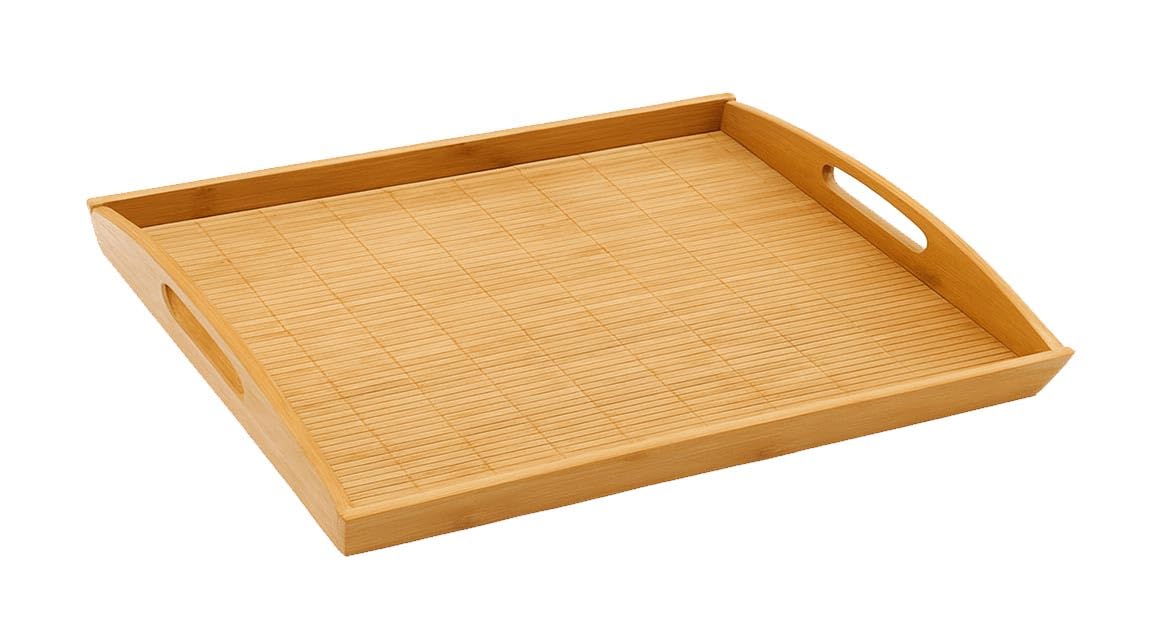 Amazon.com | JapanBargain, Large Bamboo Tray with Handle for