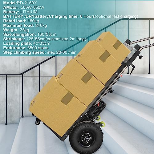 Carretilla eléctrica para escaleras tipo dolly, 880lb resistente miniatura 5