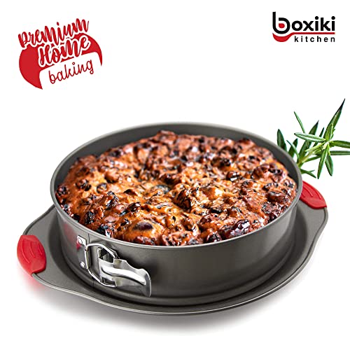 Boxiki Kitchen 10 Inch Nonstick Springform Pan, Professional Spring Form And Cheesecake Baking Mold, Leakproof Cake Pan With Silicone Handles #TOP5