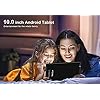 FACETEL Tablet 10 inch Android Tablet with Keyboard 2 in 1 Tablet 4GB RAM 64GB ROM TF 128 GB, 8000mAh, FHD, Dual Camera, WiFi Bluetooth Tablet with Mouse, Black