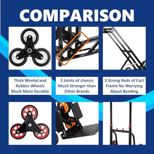 Mecete GCC-ALL Hand Truck Dolly – 6 Years In Service – Stair Climbing Cart thumb #4