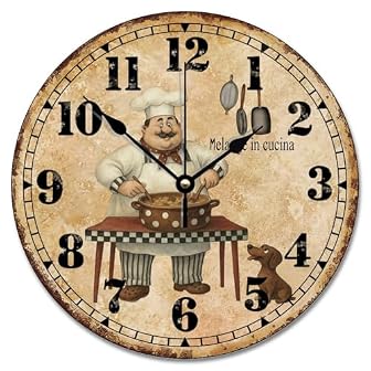 Fat Chef Wall Clocks photo Fat Chef Wall Clocks
