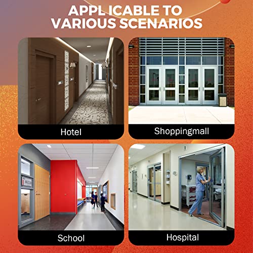 Beamnova Black Push Bar Door Lock Panic Exit Device With Exterior Lever,104Cm/41 Commercial Emergency Panic Bar For Door Width 104-134 Cm/41"-53" Metal Wood Exit Door #TOP6