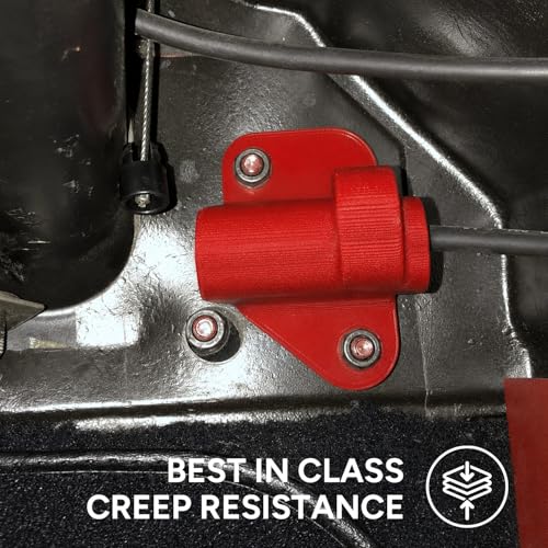 Image of Polymaker ABS Max 3D Printer Filament 1.75mm, Red 1kg Engineering Grade ABS with High Heat Resistance and Enhanced Creep Resistance for Heated Chamber Printers