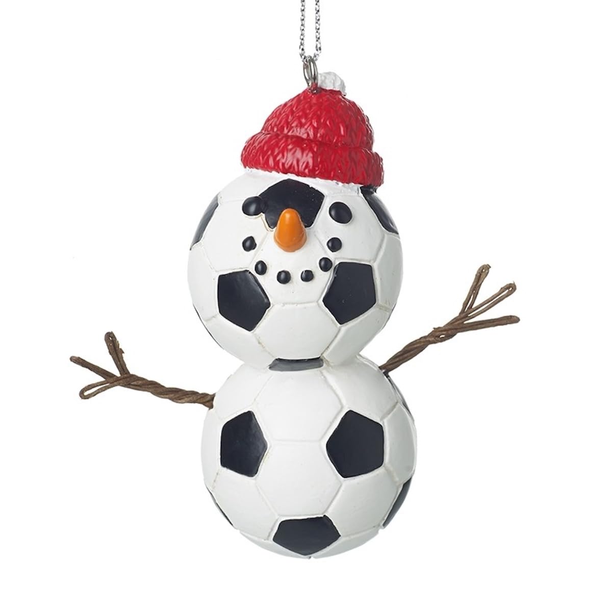 Heaven Sends Football Design Snowman Christmas Tree Decoration