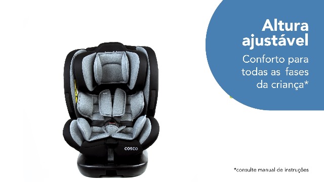 Cosco Kids, Cadeirinha Evolutty 360 X, 0 a 36kg, com Giro 360º e