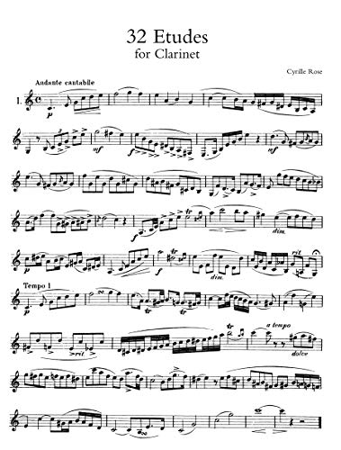 image for Dover Publications 32 Etudes and 40 Studies for Clarinet (Dover Chambe