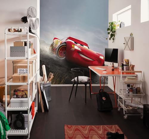 Komar Disney and Pixar Cars Shine Papier peint photo non tissé pour chambre d'enfant 200 x 250 cm