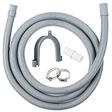 【Einfache Installation】Das waschmaschinenschlauch ablauf verfügt über zwei Schlauchschellen, die problemlos ohne Werkzeug installiert werden können.