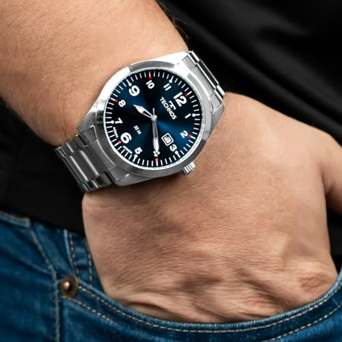 Relógio Masculino Technos Aço Inoxidável Prata Analógico Resistente a Água Original 2115TYR1A