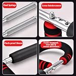 Adjustable Twister Arm Exercise, Portable Spring Resistance Bar for Forearm Training, Triceps & Chest, Home Fitness Equipment, Strength Enhancer for Men & Women, Compact & Easy to Use