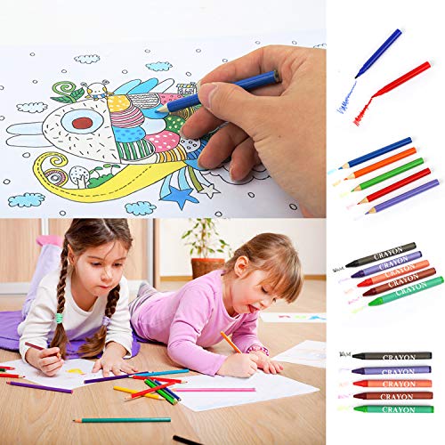 208 Pieces Art Set Kids Art Supplies Coloring Case Kit Painting & Drawing Sets for Teens Boys Girls Gifts Toys Age 4 5 6 7 8 9