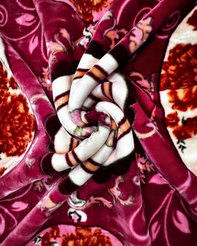 Image of Signature Blanket Single Bed Mink Blanket Single Ply For Extreme Winters(Flamingo,Multicolor,300 TC
