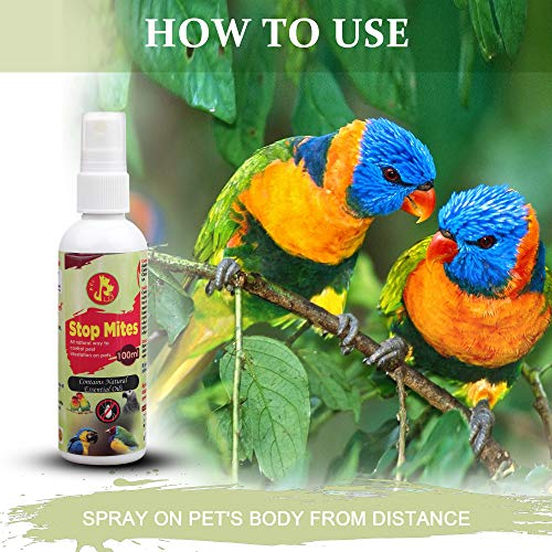 Image of Pet Care International (PCI) Stop Mites Spray || A Natural Way to Fight Against Pest Infection on Bird (100ml)