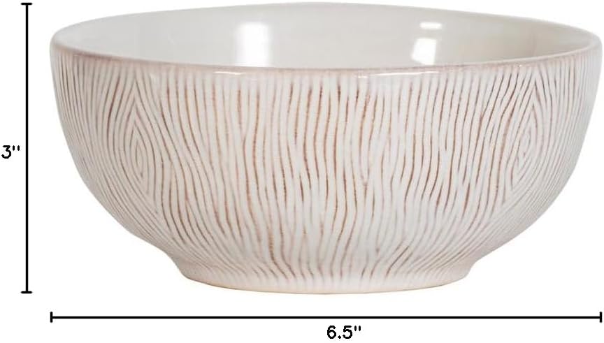 Juliska Blenheim Oak Place Setting (Whitewash, Cereal/Ice Cream Bowl)
