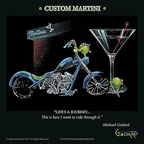Image Conscious Custom Martini by Michael Godard 12"x12" Art Print Poster