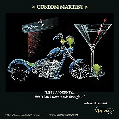 Custom Martini by Michael Godard 12"x12" Art Print Poster