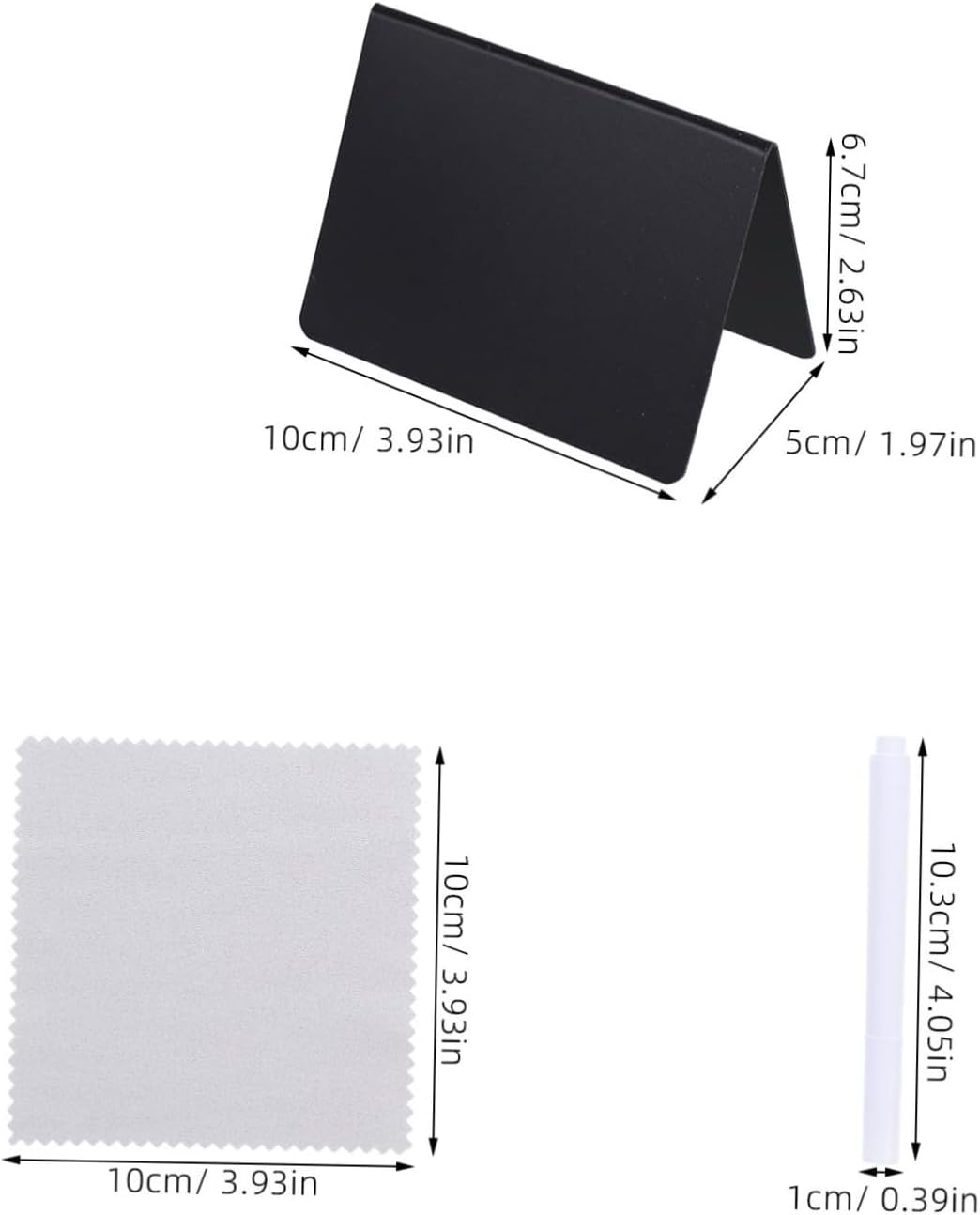 STOBAZA Erasable Tabletop Blackboard Signs v Shape Chalkboard Stands for Catering Buffet Retail Store Classroom Display