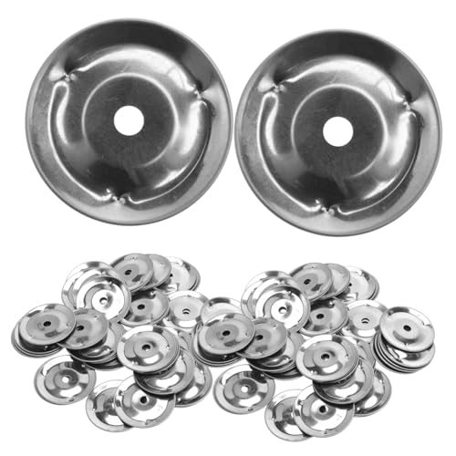 GOOHOCHY Cymbal Replacement Accessories 50pcs Tambourine Ring Ching Rings Drum Set Replacement Parts