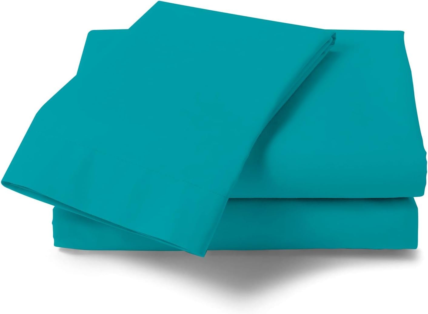 Gc Gaveno Cavailia Teal Percale Flat Sheet, Single Size