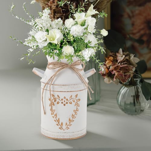 Vase à fleurs métal seaux de fleurs fraîches tôle galvanisée - 5