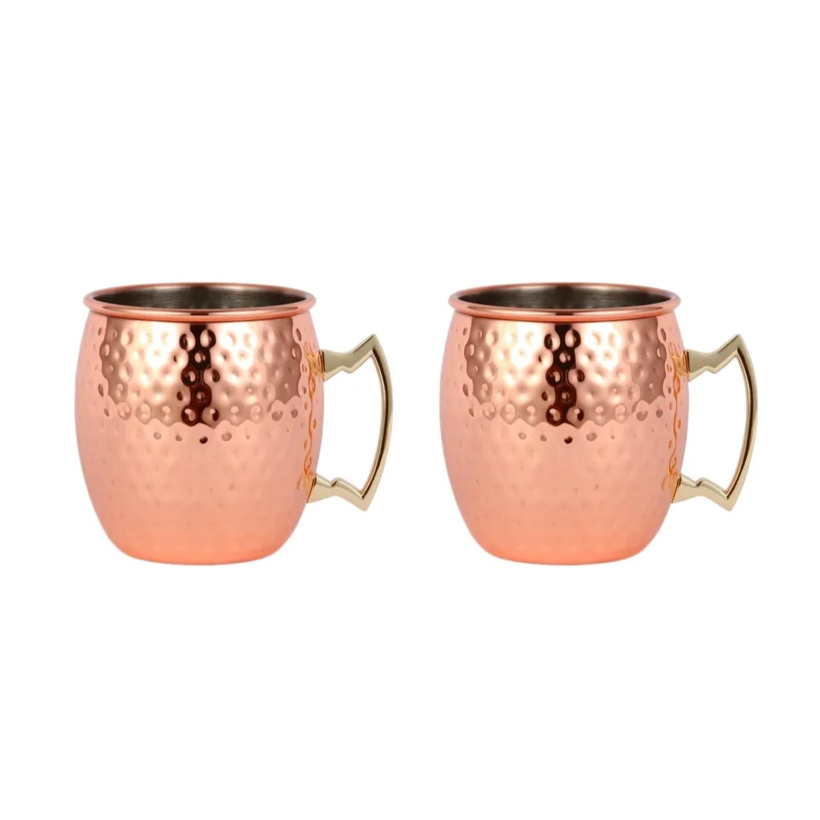 Weinbecher, Becher, Edelstahl, verkupfert, Saft, Bierbecher, Kaffeebecher, Bar, Champagner, Party-Trinkgeschirr Für Reisen Camping(2PCS)