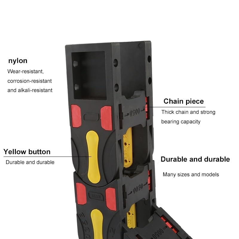 Nylon-Öffnungs-Abschlepp-Übertragungskabel-Kettenrahmen mit Endverbinder, geschlossene Schleppkette for CNC-Fräser-Getriebeteile(65x175 mm)