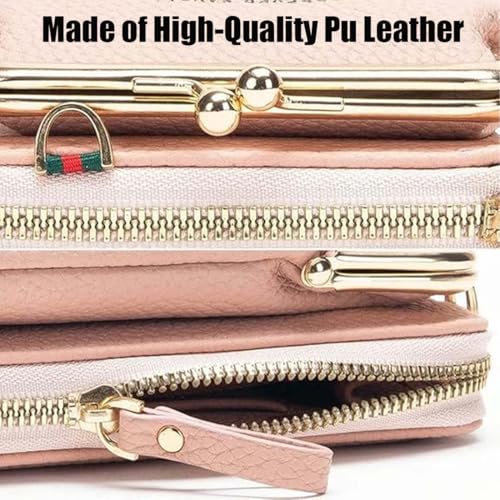 Women Sling Cross-Body Wallet with Mobile Cell Phone Holder, Embroidery Phone Wallet, Crossbody Bag for Women3