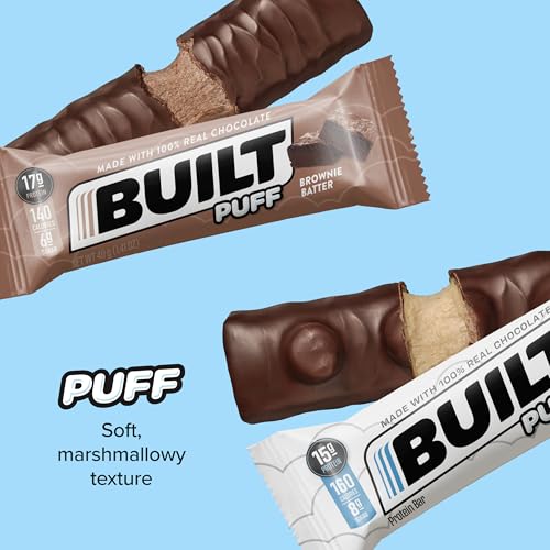 Built Bar Built Protein Bars, Variety Pack, 12 Bars, Protein Snacks, 17G High Protein, Collagen, Perfect Breakfast Bar thumb #3