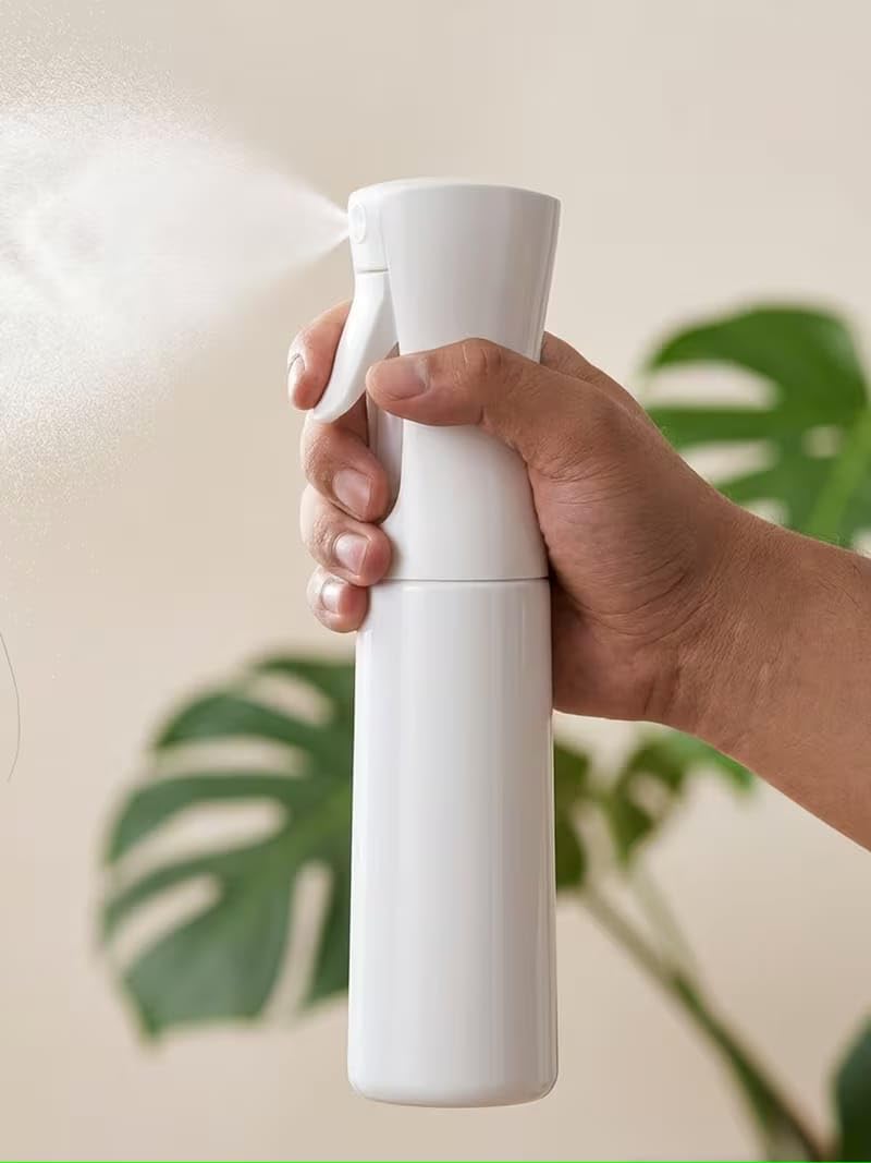 Continuous Ultra-Fine Mist Spray Bottle, 300ml Refillable High-Pressure Water Sprayer for Hair Styling, Plants, and Cleaning, Ergonomic PET Design-image-34