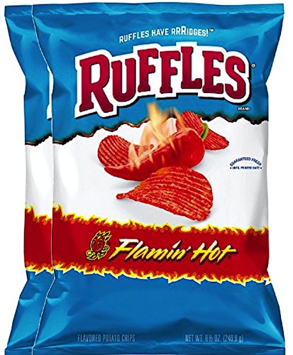 Ruffles Flaming Hot Potato Chips - 8.5oz Party Bag (2)