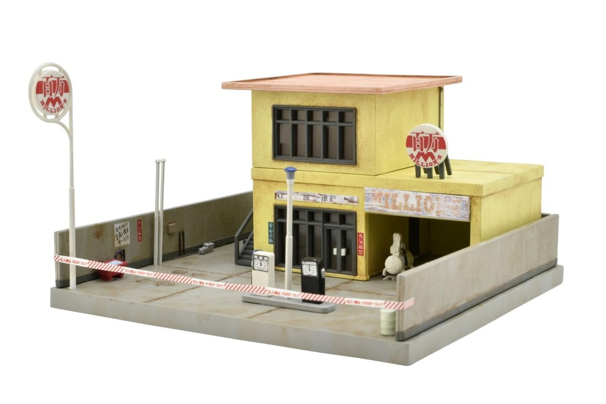 TOMYTEC Kolekcja budynków Kolekcja budynków 183 Stacja benzynowa A Diorama Supplies
