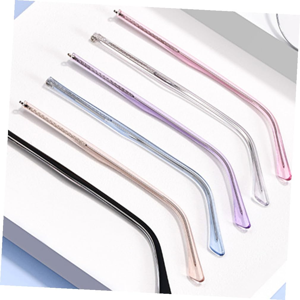 Healvian 10 Sätze Brillenzubehör Ersatzbrille Bügel Brillengestell, Bügel Gläser Brillen Tempel Dünne Brillenarmabdeckungen Unisex- Platte Metall Universal- Männer Und