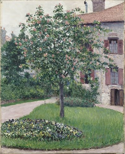 Peinture sur Toile Arbre en fleurs Caillebotte Décoration Chambre Élégante