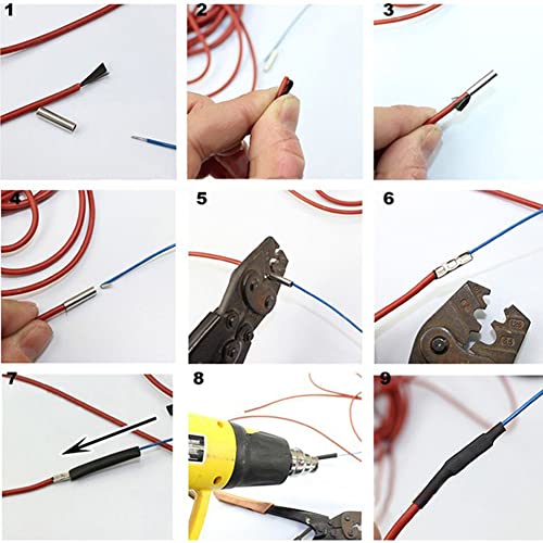 SPORTARC Fußbodenheizungskabel, 12K Fußbodenheizungskabel 33ohm/m Kohlefaser Infrarot Heizkabel für warmen Boden