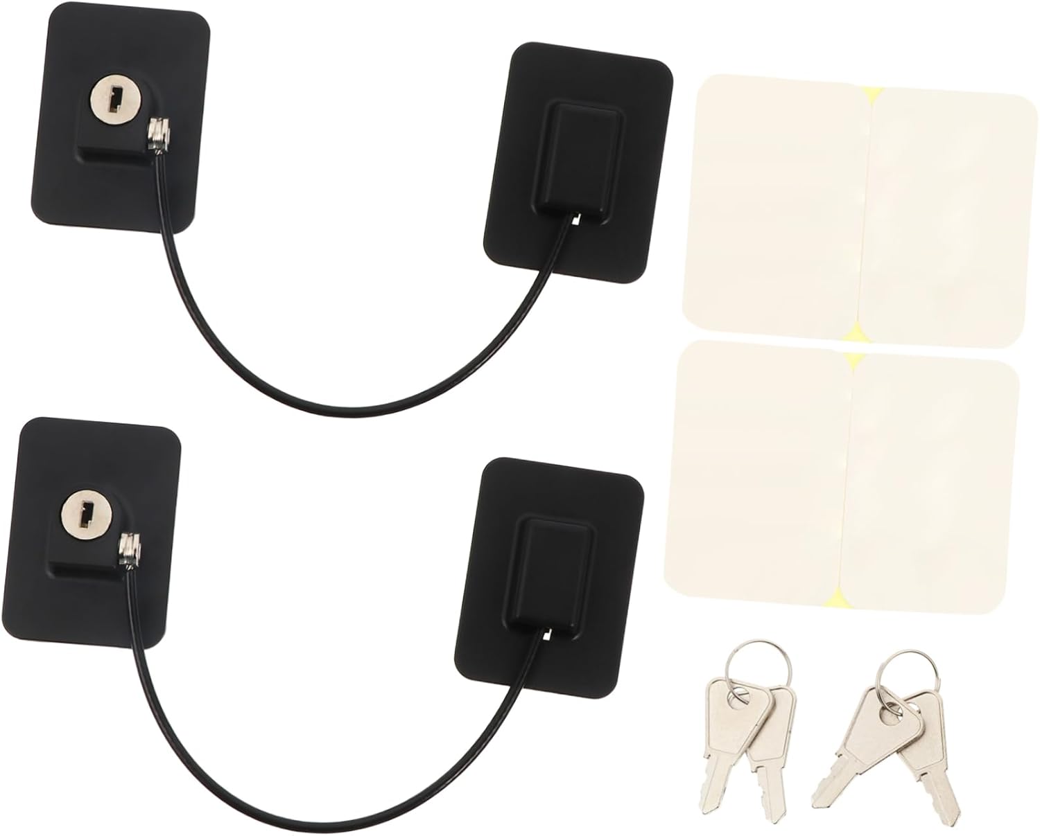 6pcs Boy Girl Safety Refrigerator Door Lock Non-drilling Easy Installation Secure Latch for Cabinets and for Home Safety