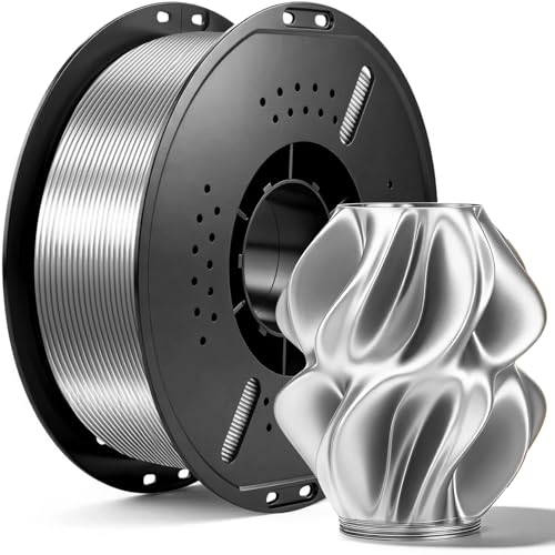 LVVJ3D 3D Drucker Filament Silber Seide Glänzendes Metallisches Seiden-3D-Filament 1 75mm PLA 1KG Spule